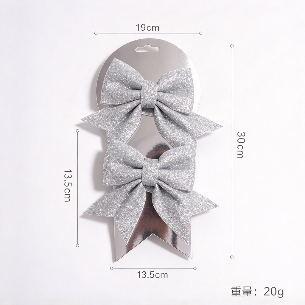 Christmas Decorations Set-Winter White & Silver