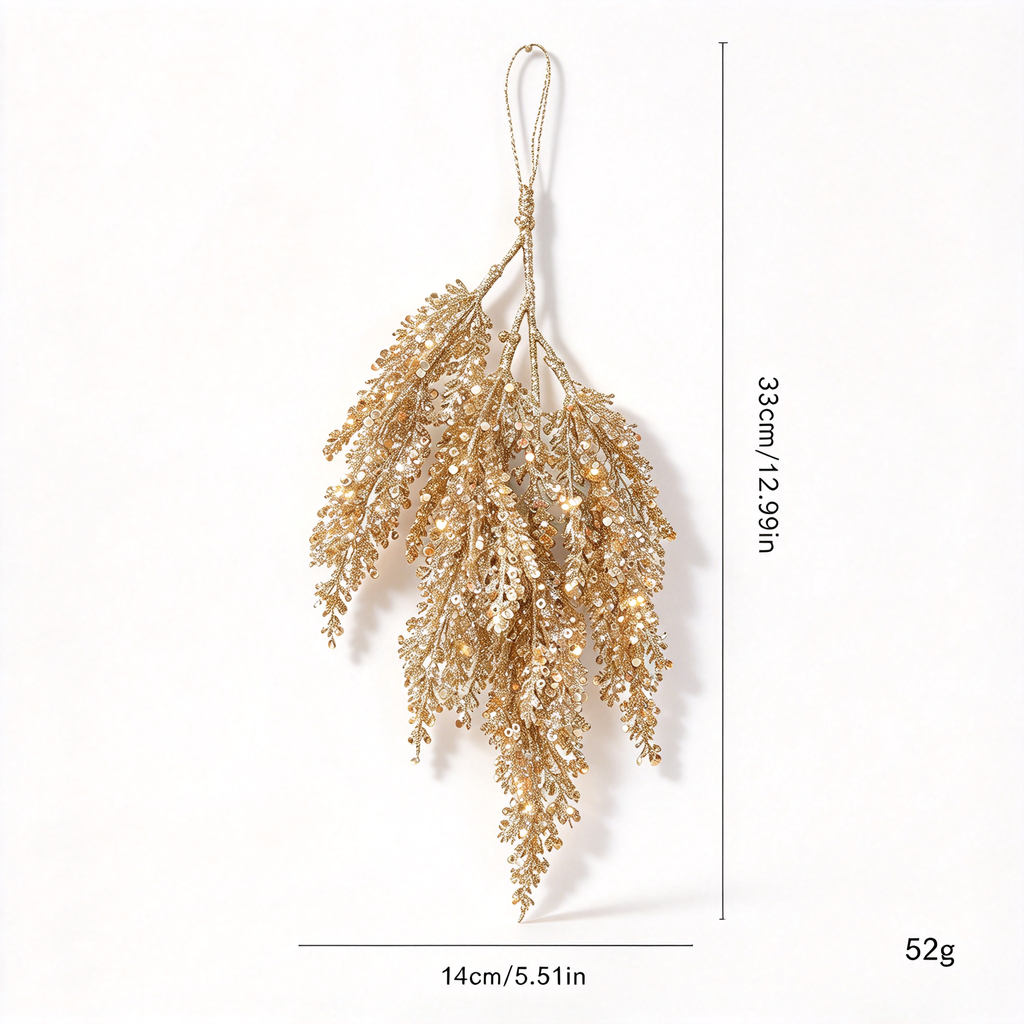 Christmas Decorations Set-Classic Green & Gold
