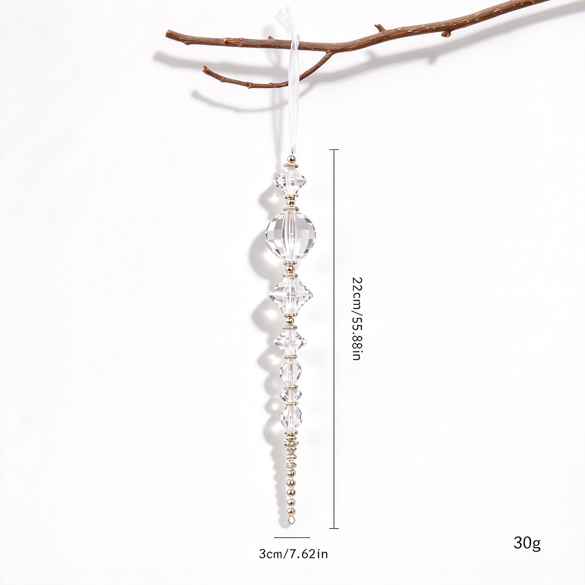 Christmas Decorations Set-Winter White & Silver