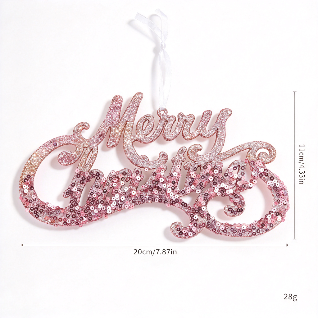 Christmas Decorations Set-Pink & Champagne