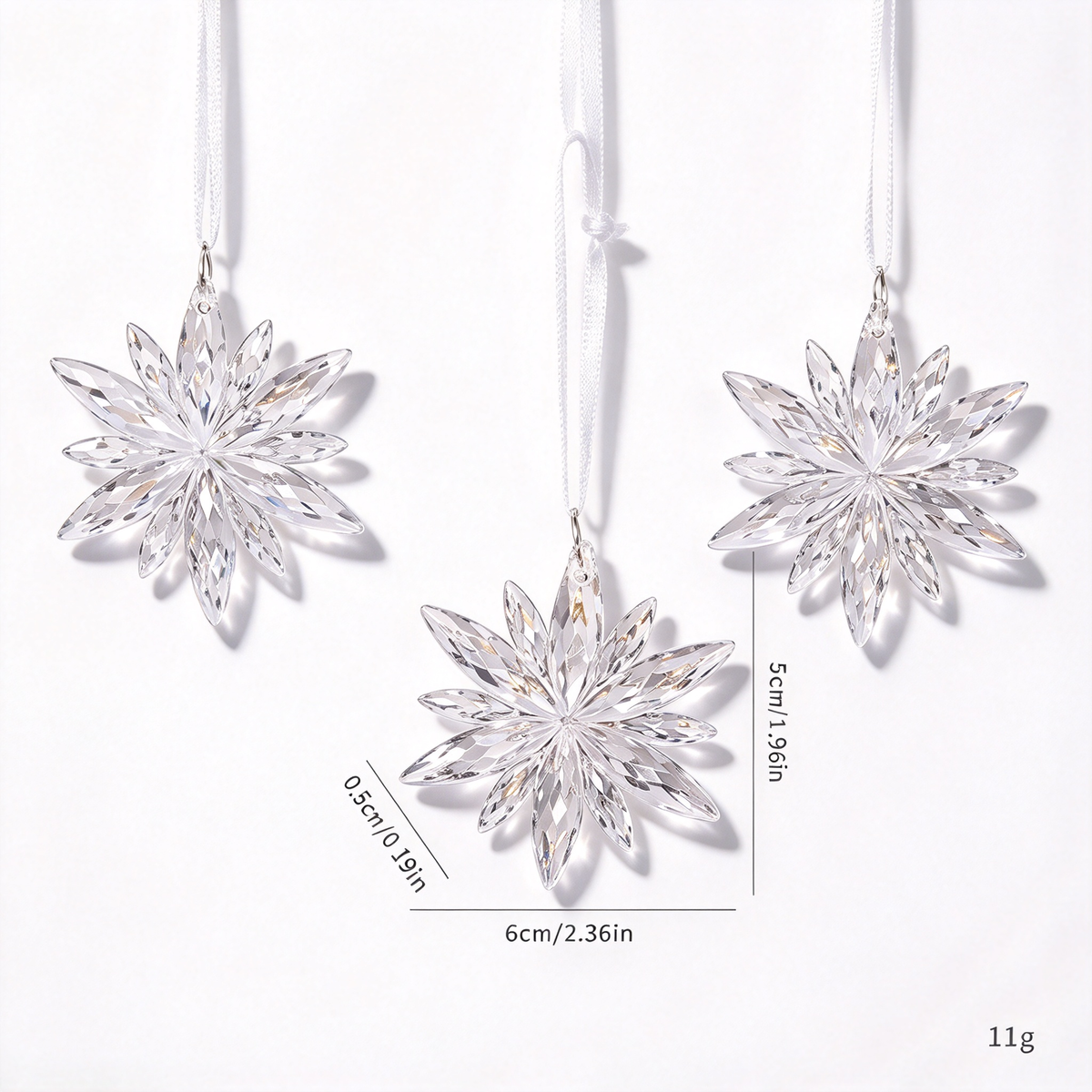 Christmas Decorations Set-Winter White & Silver
