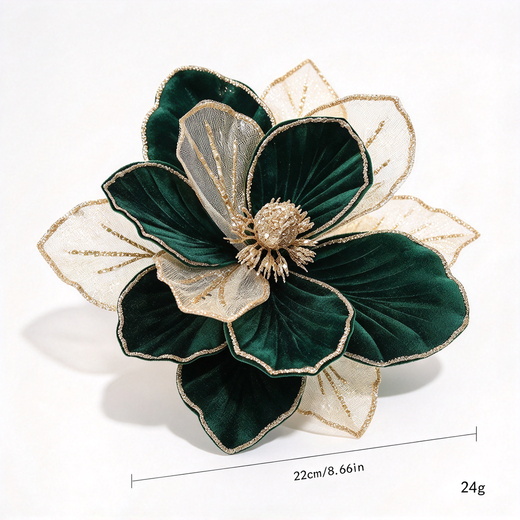 Christmas Decorations Set-Classic Green & Gold