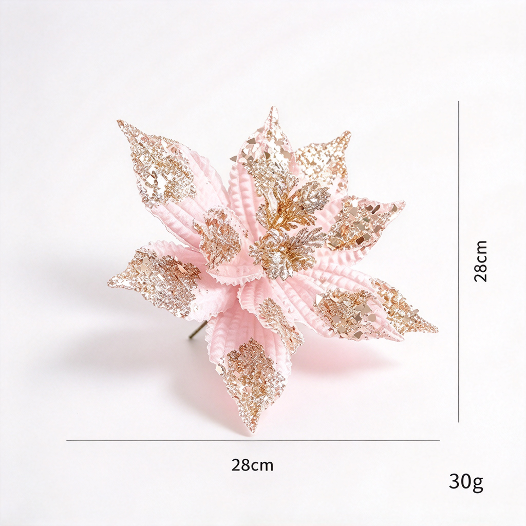 Christmas Decorations Set-Pink & Champagne