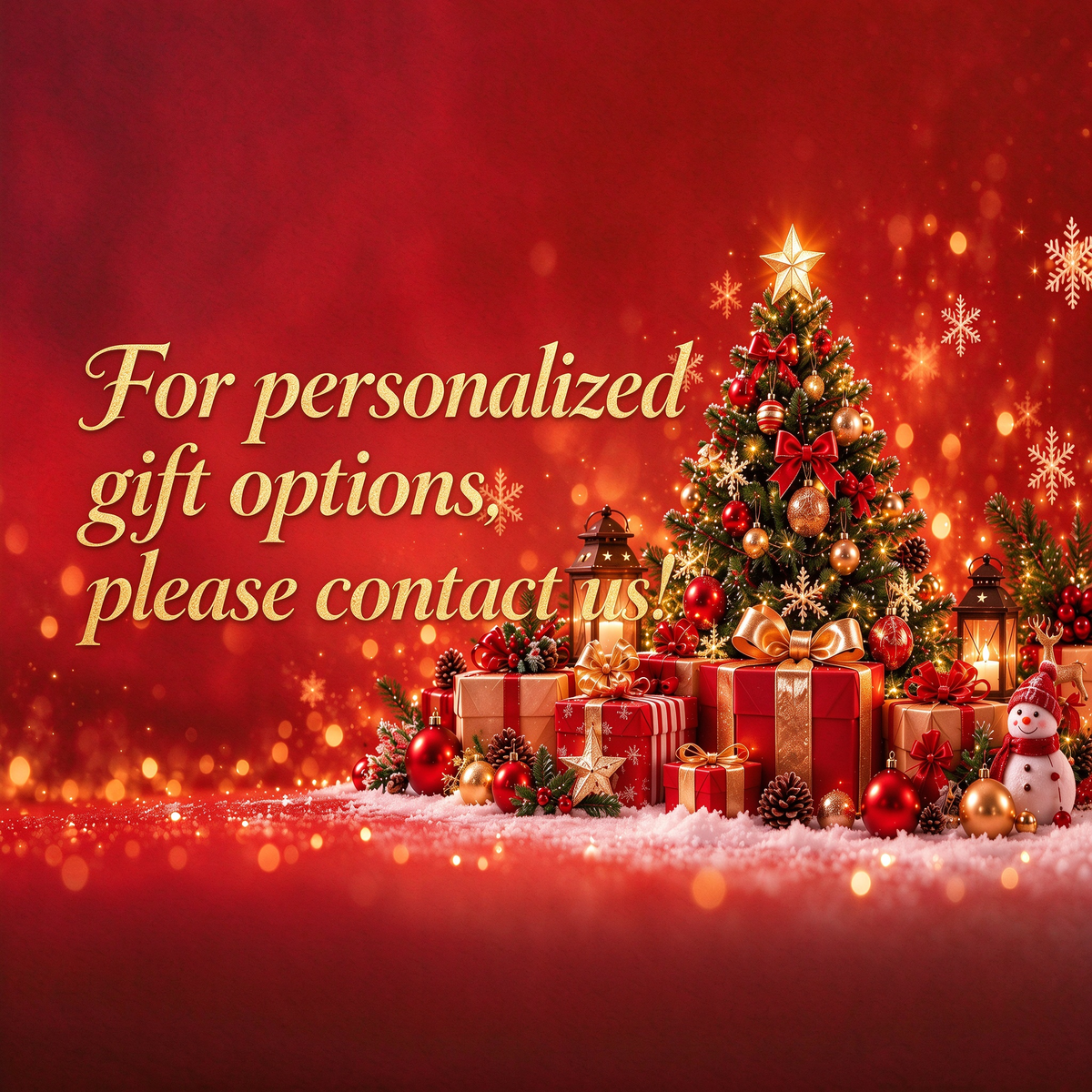 Christmas Decorations Set-Classic Red & Gold